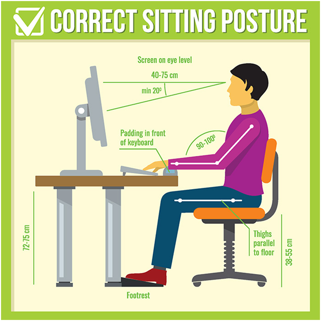 Correct sitting posture